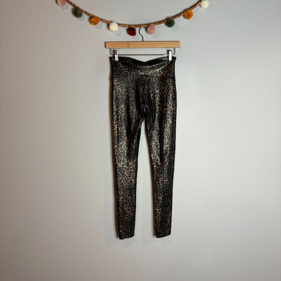 Spanx faux leather leopard print leggings - Picture 4 of 5